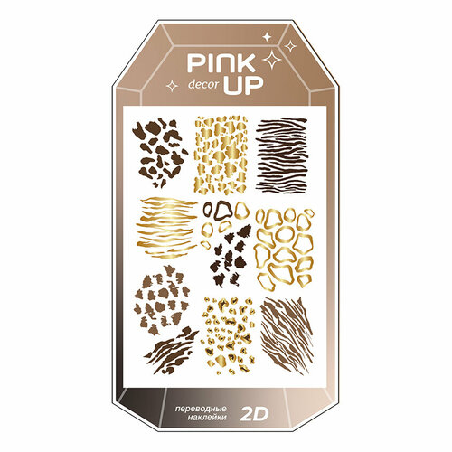 Наклейки для ногтей PINK UP DECOR AUTUMN COLLECTION 2D переводные тон 145