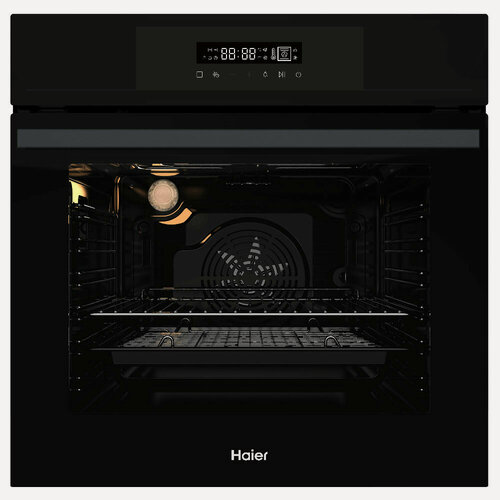 Изображение товара Встраиапмый духовой с конвекцией и сенсорным управлением шкаф Haier HOX-FP3AGB