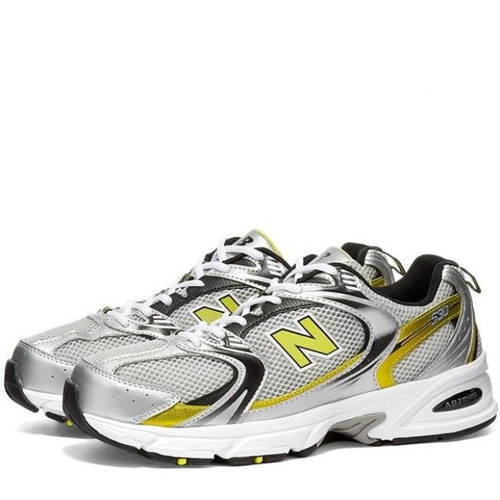 Кроссовки New Balance 530, полнота D, размер EU 44, серебряный, желтый