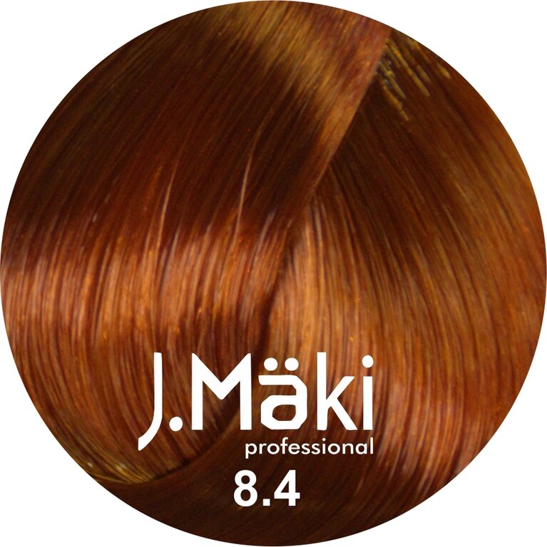 J.Maki 8.4 Медный светлый cтойкий краситель для волос 60 мл