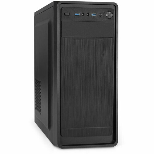 Корпус Miditower ExeGate XP-332UC-XP400 (ATX, XP400 с вент. 12см, 2*USB3.0+1*TypeC, аудио, черный)