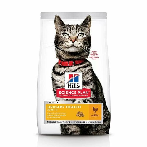 Сухой корм Hill's Urinary Health для стерилизованных кошек и кастрированных котов Курица 7кг