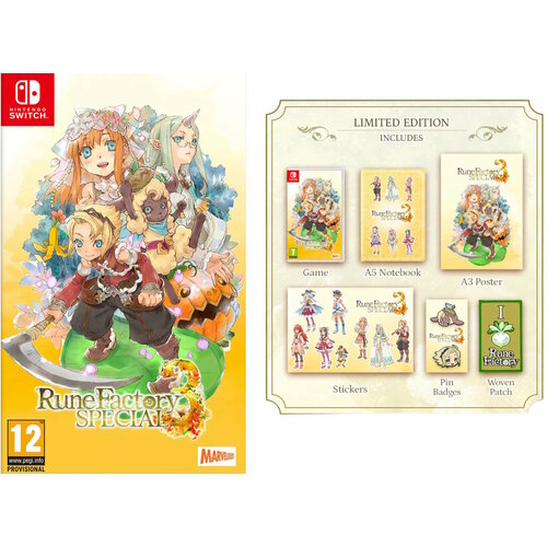 Rune Factory 3 Special Ограниченное издание (Limited Edition) (Switch) английский язык