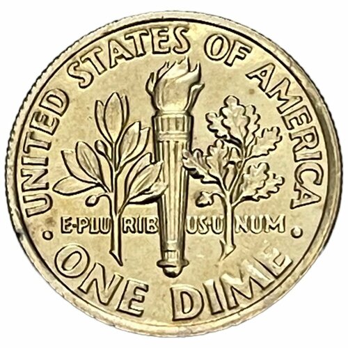 США 10 центов (1 дайм) 1987 г. (Dime, Рузвельт) (P)