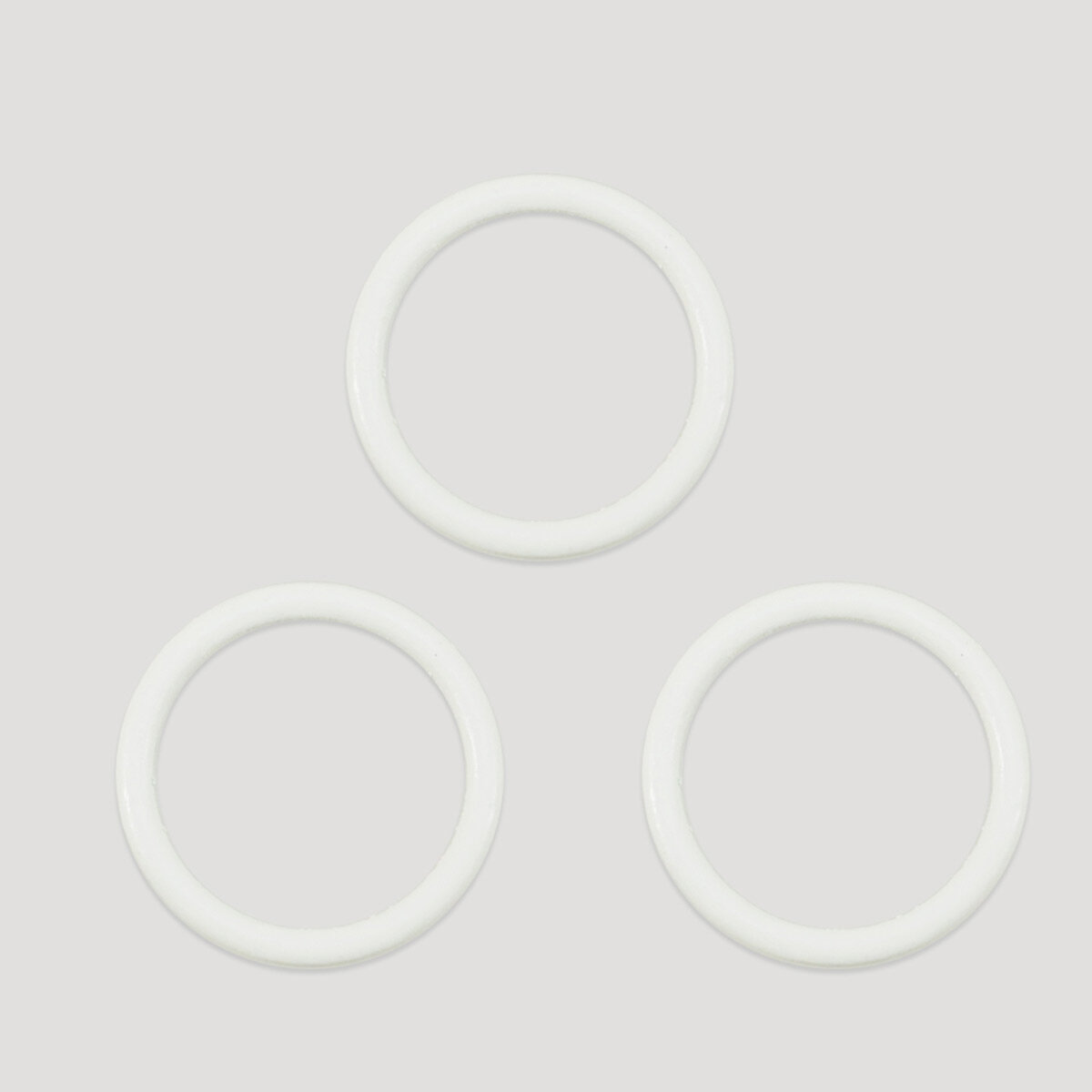 Кольцо для бретелей бюстгальтера, 14 мм, 50 шт, ARTA (металл, эмаль) (004 приглушенный белый)