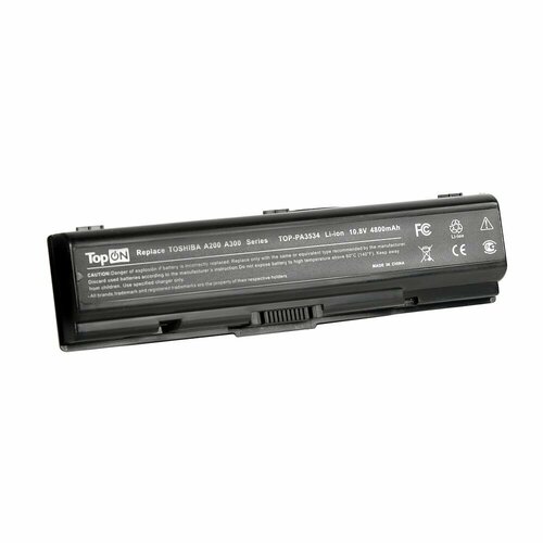 Toshiba Аккумулятор для ноутбука Toshiba Satellite A200, A210, A300, A500, L200, L500, M200. PA3534U-1BAS