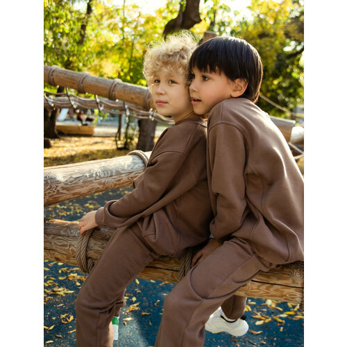 Комплект одежды booms, размер 140, коричневый