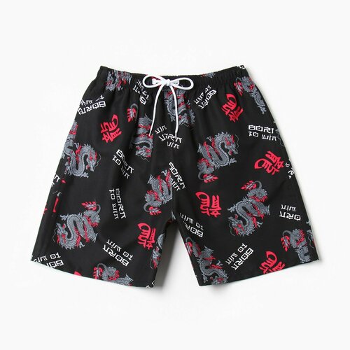 фото Шорты для плавания kaftan, размер 48, черный