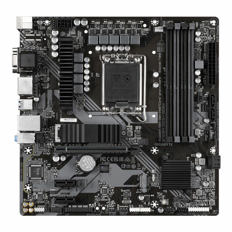 Материнская плата GIGABYTE B760M DS3H DDR4, официальная гарантия — фото 1