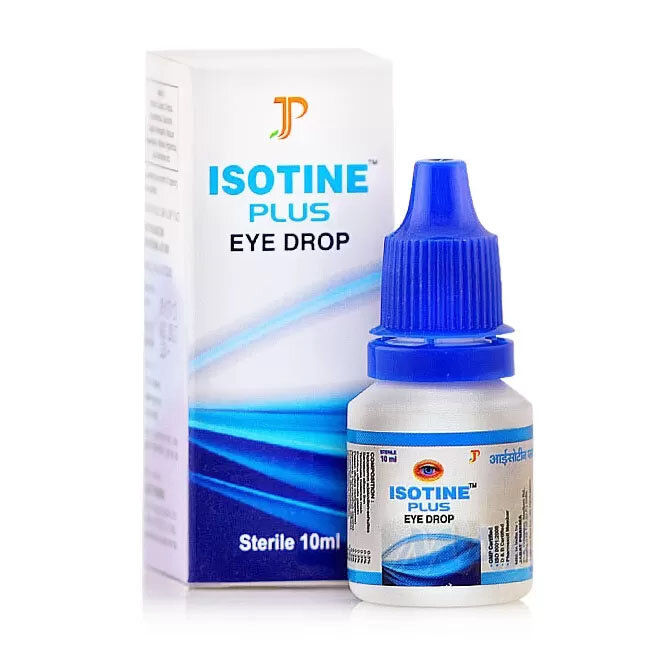 Капли для глаз Джагат Фарма Айсотин Плюс (Isotine Plus Jagat Pharma) для лечения катаракты, устранения сухости и усталости 10мл