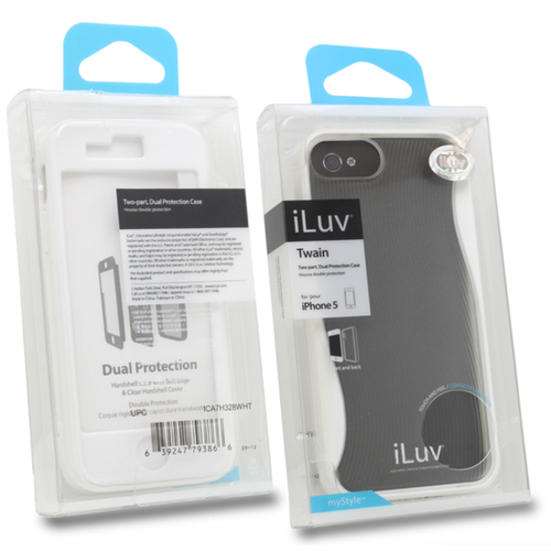 Чехол для Apple iPhone 5 / 5S / SE Iluv Twin Black