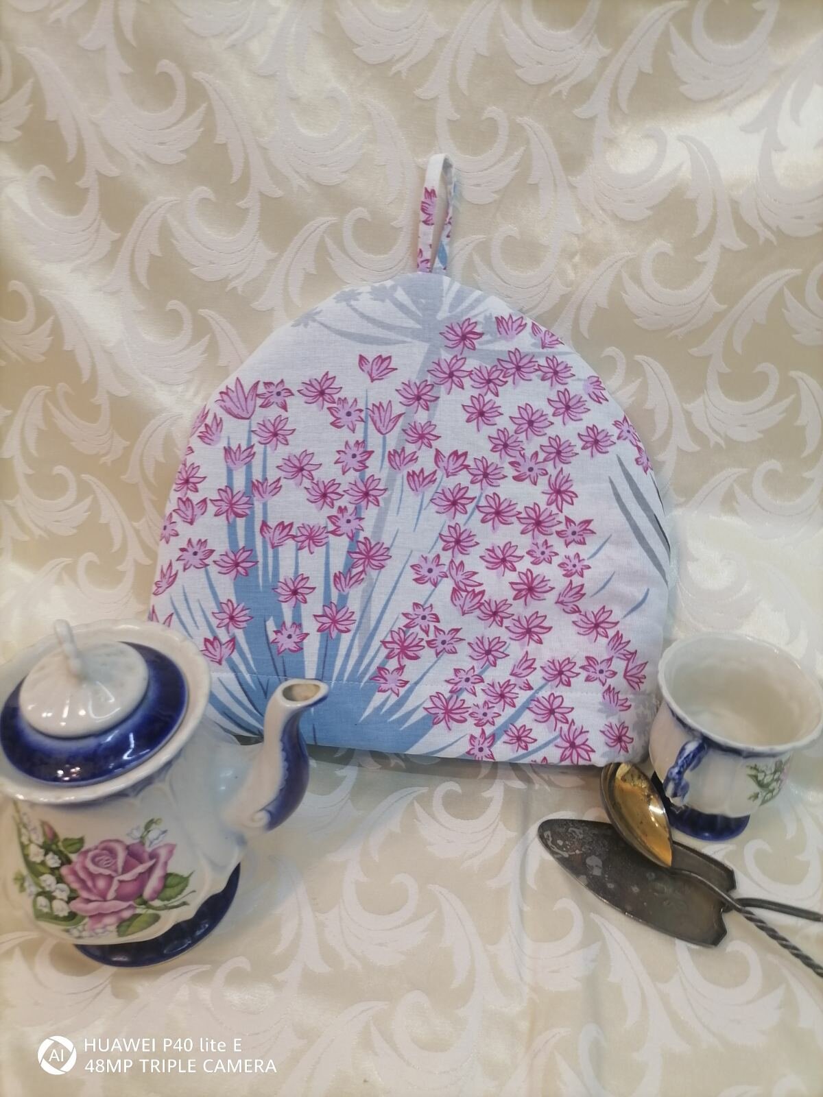 фото Грелка на чайник хлопок 30x34 см.