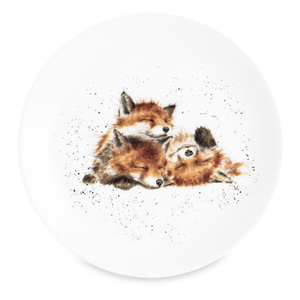 фото Тарелка закусочная Royal Worcester Забавная фауна Лиса 21 см, фарфор