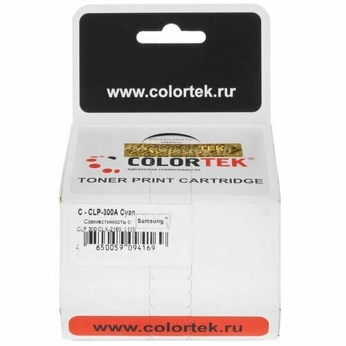 Картридж лазерный Colortek CLP-C300A голубой, с чипом картридж ds clp c300a голубой с чипом