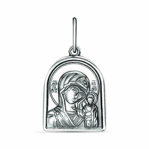 фото Подвеска "казанская божия матерь" из серебра 925 пробы, вес 1гр красная пресня