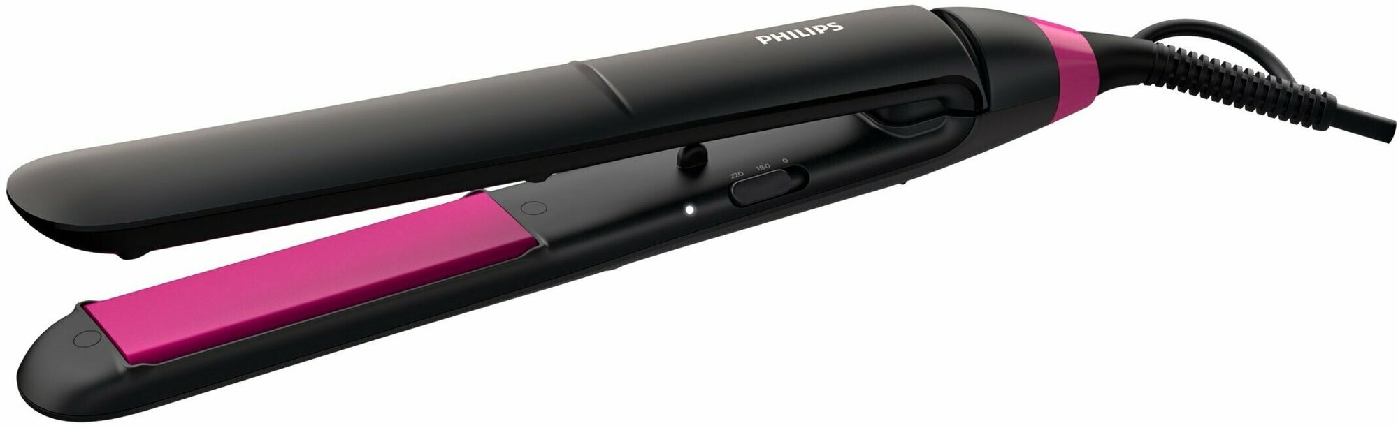 Щипцы утюжок Philips BHS375 StraightCare Essential (черный/розовый)