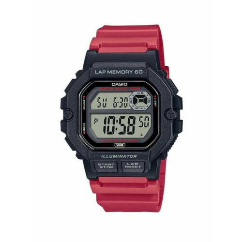 фото Наручные часы casio, красный