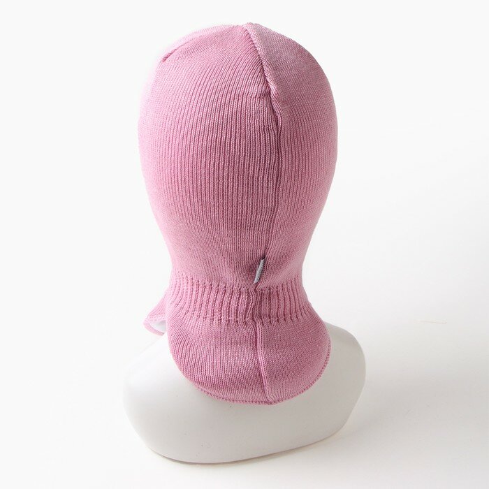 Шапка-шлем детский, цвет розовый, размер 50-52