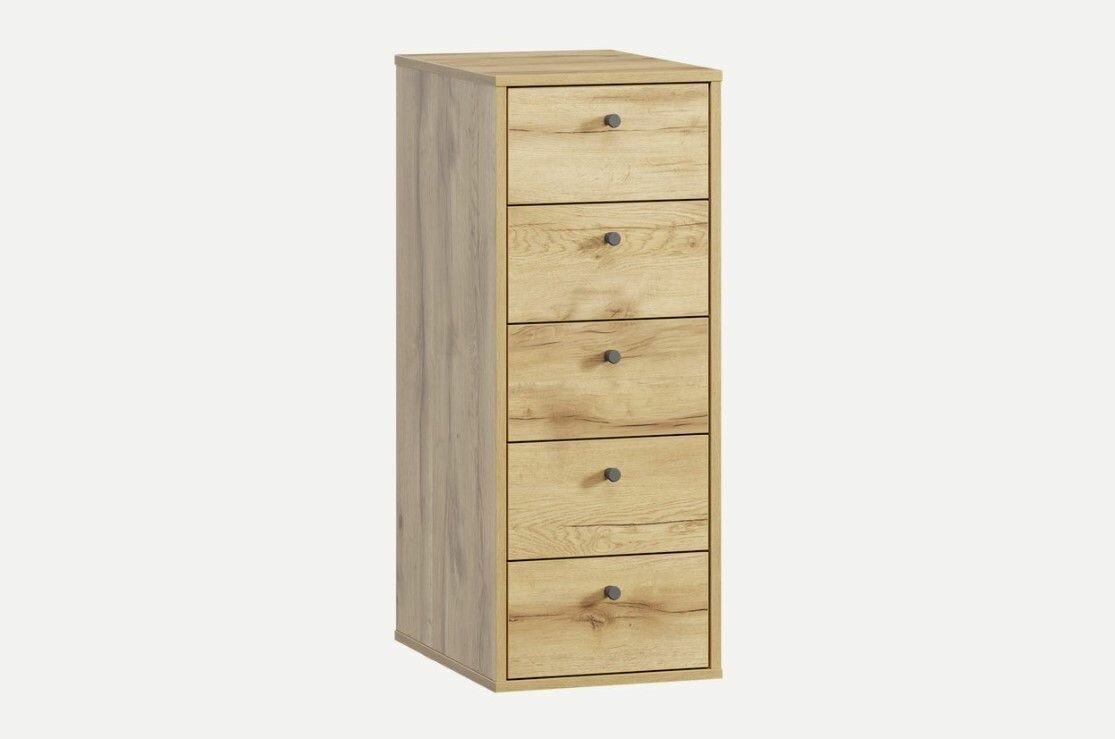 Офисная тумба Divan.ru Квист-4 Wood, 5 ящиков, 36х50х94 см, древесная