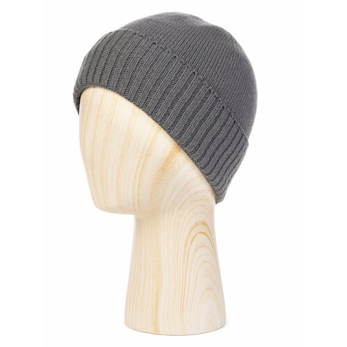 фото Шапка бини labbra, размер 57, серый