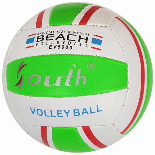 фото Мяч волейбольный sportex (pvc 2. 5, 250 гр. , машинная сшивка) (салатовый)