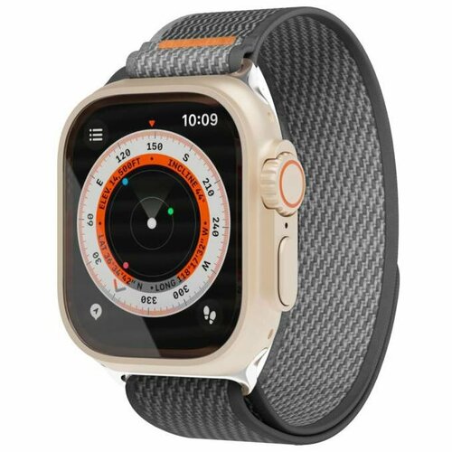 Ремешок для смарт-часов Extreme Band "vlp" для Apple Watch 42/44/45/49mm, нейлоновый черный
