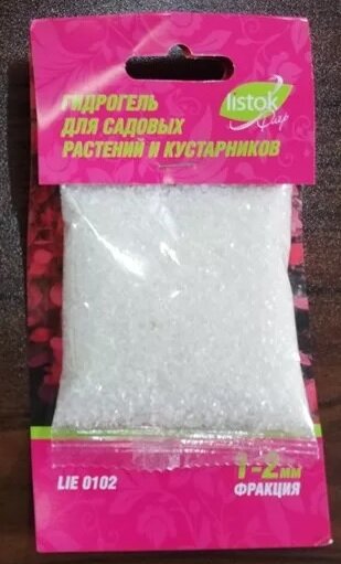 фото Гидрогель LISTOK для садовых растений и кустарников 50гр.