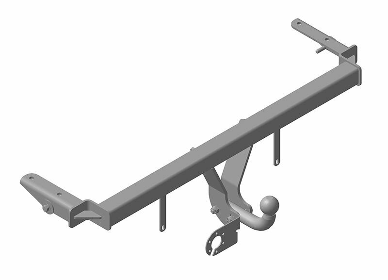 Фаркоп AvtoS на Chery Fora 2006-2010, тип крюка "A", г/в.н. 1000/75кг, - фото №1