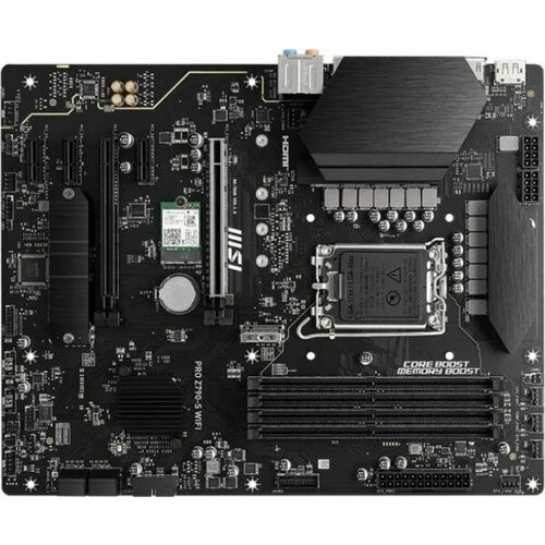 Материнская плата MSI PRO Z790-S WIFI Socket 1700 Z790 4xDDR5 2xPCI-E 16x 3xPCI-E 1x 4xSATA III ATX Retail материнская плата msi pro z790 s wifi