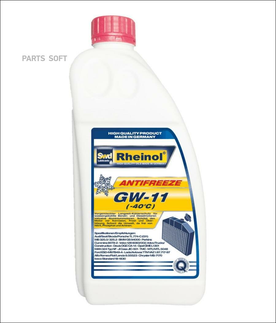 SWD RHEINOL 39120,180 Антифриз GW-11 (-40) (1 5л)