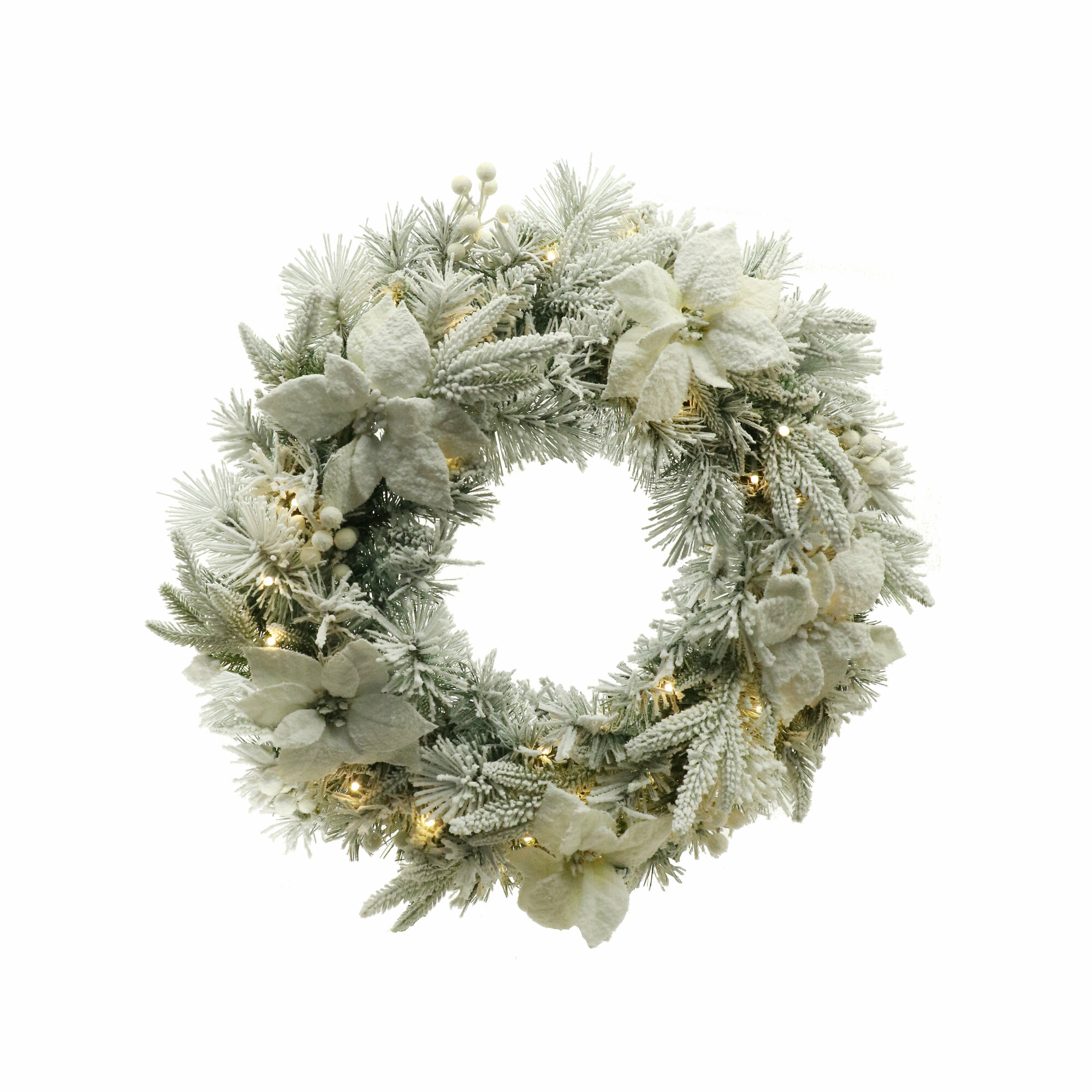 фото Венок новогодний HS-R051-90-PSMX-CA-35LEDBOX