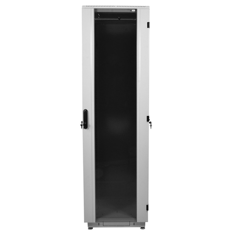 Шкаф ЦМО телекоммуникационный напольный 42U (800x800) дверь стекло, цвет черный