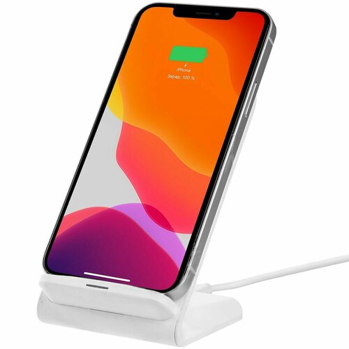Беспроводное зарядное устройство с быстрой зарядкой Overtop белое 2221₽