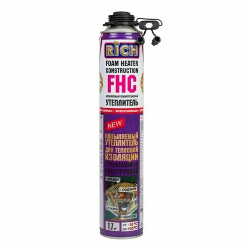 Напыляемый полиуретановый утеплитель FHC Rich, 890 мл, 6 шт.