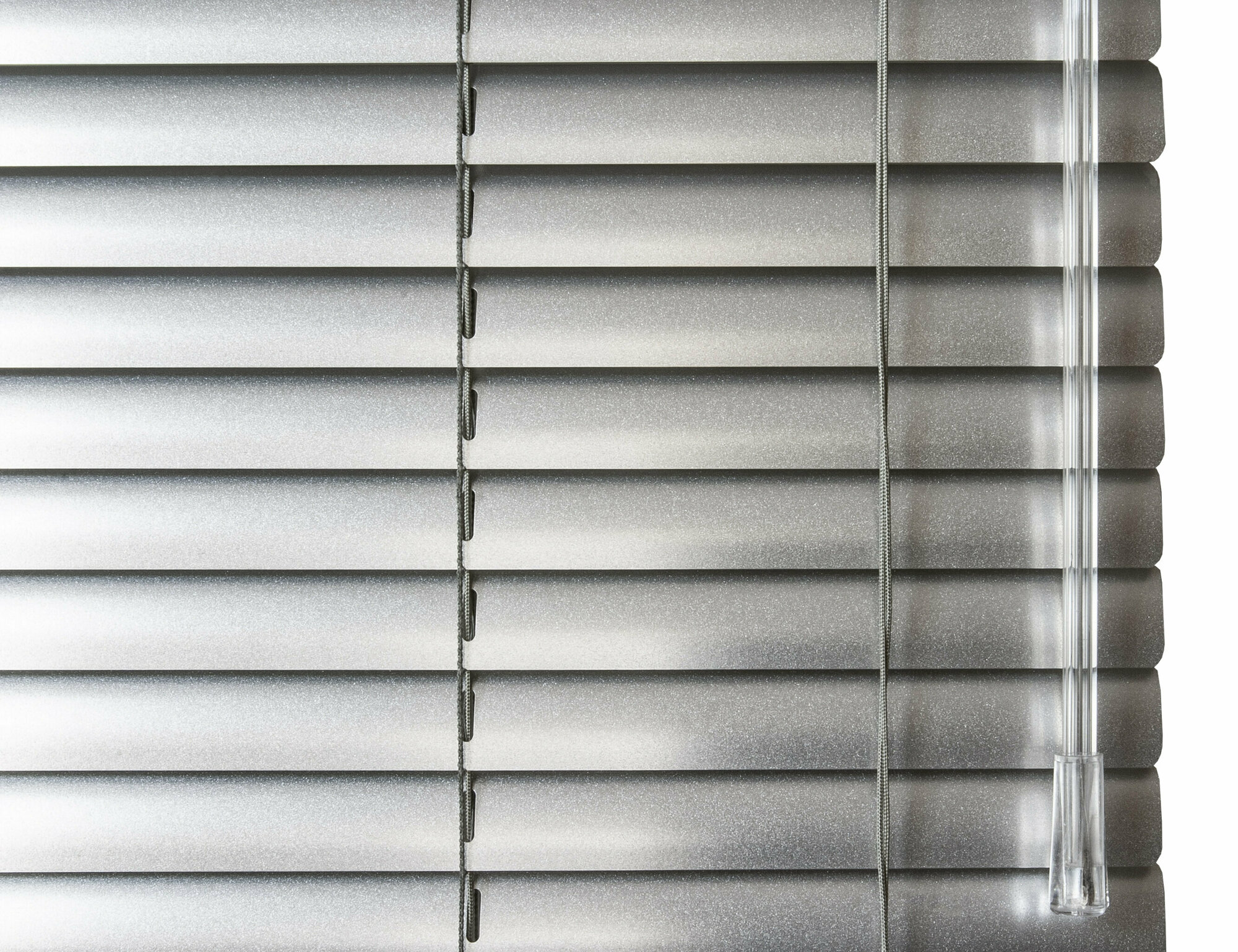 Горизонтальные алюминиевые жалюзи Уют Серебряные 100х160 - фото №6