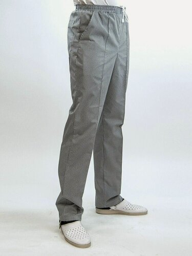 Изображение товара Брюки повара мужские вилан, размер 48, рост 182-188см, гусиная лапка/клетка