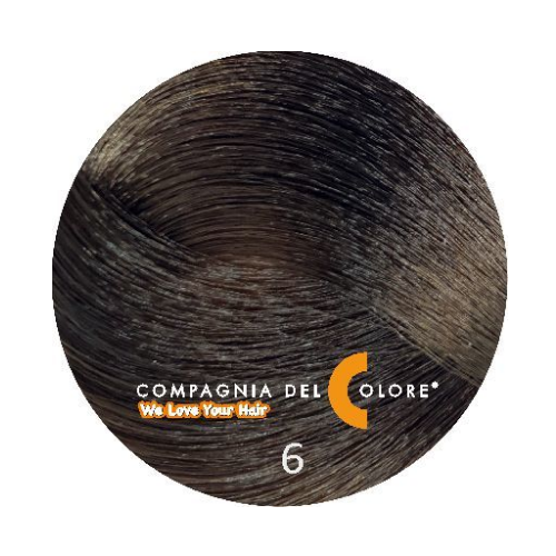 COMPAGNIA DEL COLORE краска для волос 100 МЛ AMMONIA FREE 6