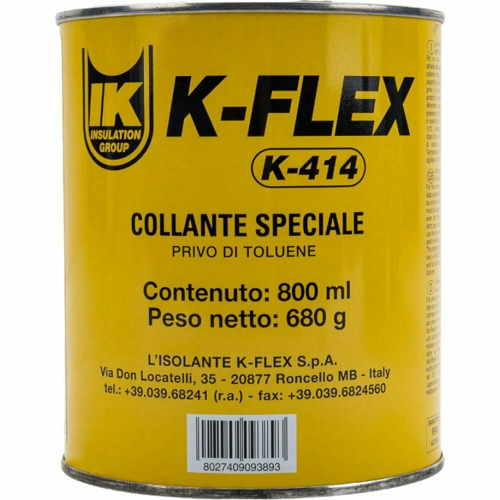 Клей для теплоизоляции K-FLEX 0.8 л K 414 850CL020003