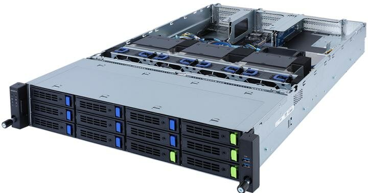 Сервер в корпусе высотой 2U Никс gS9600/pro2U S924A2Fi Xeon Silver 4314/128 ГБ/2 x 480 Гб SSD/A100/Aspeed AST2600