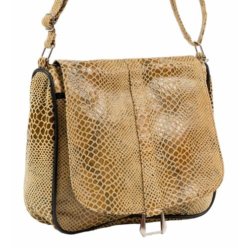 фото Сумка кросс-боди , фактура гладкая, горчичный unvers leather istanbul