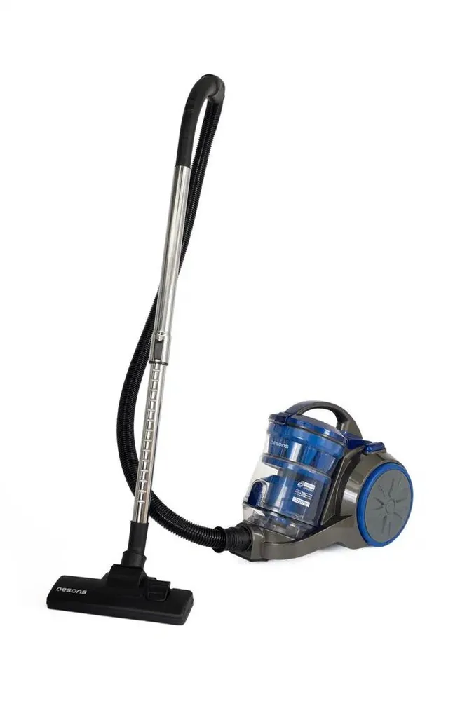 фото Пылесос бытовой Nesons NS-VCL164CP, 2200 Вт, контейнер 2л, 4 насадки, мультициклон, HEPA фильтр, синий