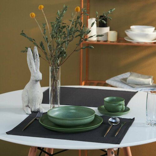 Подставка декоративная всёгазин 2шт в комплекте 35х45см хлопок серый 807₽