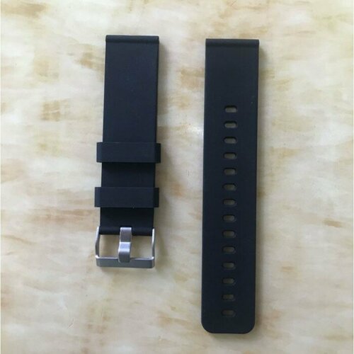 Ремешок для смарт-часов 20 мм силикон черный 428₽