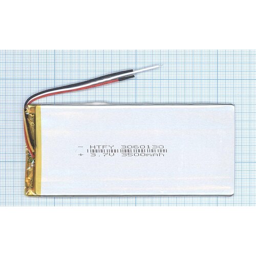 Аккумулятор Li-Pol (батарея) 3*60*130мм 3pin 3.7V/3500mAh