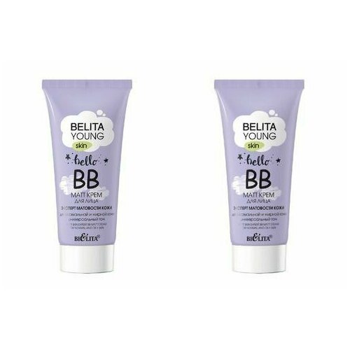 Белита ВВ-matt крем Young Skin для лица Эксперт, 30 мл bielita young skin очищающий мицеллярный мусс для лица эксперт матовости кожи 175 мл 175 г