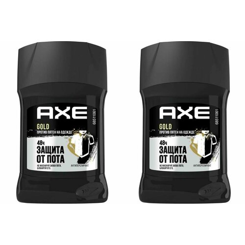 Axe Дезодорант мужской Защита от пятен, 50 мл, 2 штуки axe антиперспирант карандаш gold защита от пятен 50 мл 4 шт