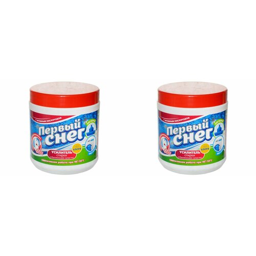 Первый снег Отбеливатель с активным кислородом, банка 800 гр, 2 шт