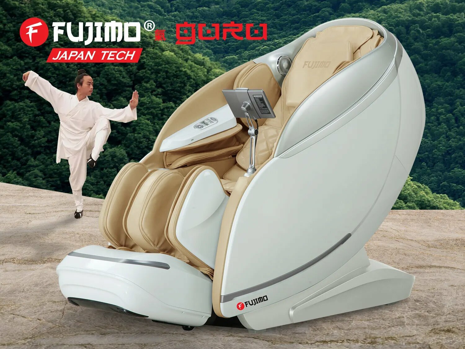Массажное кресло FUJIMO 氣 GURU F700 Бежевый