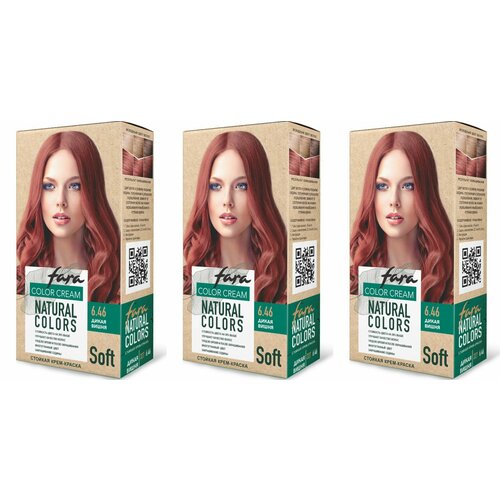 Fara Краска для волос Natural Color Soft дикая вишня,100 мл,3 шт