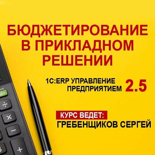 Видеокурс бюджетирование В прикладном решении 1С: ERP управление предприятием 2.5